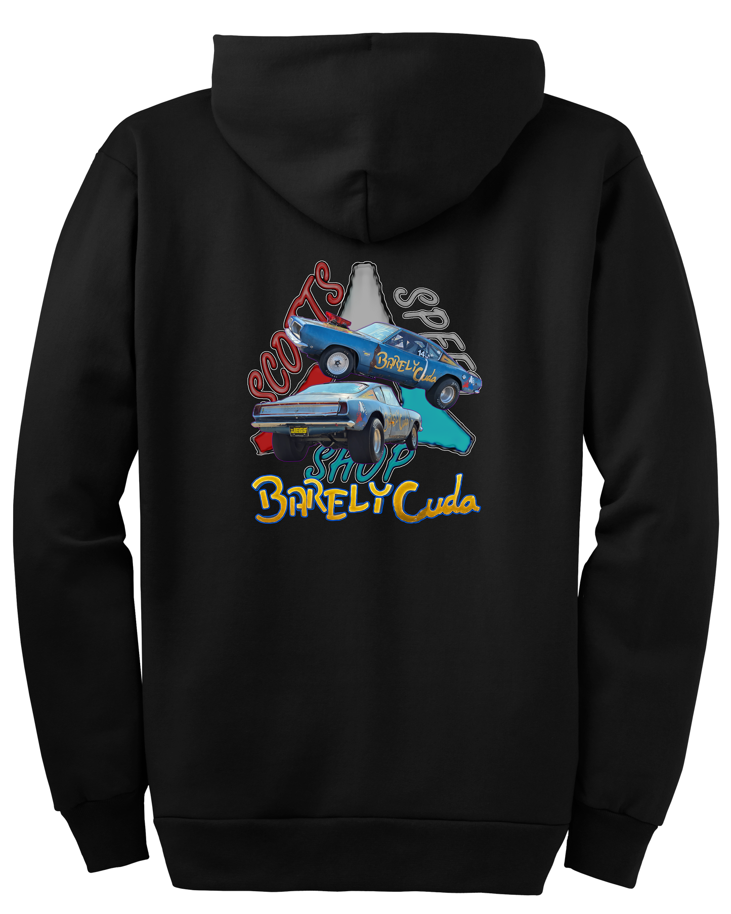 Scotts Speed Shop Barely Cuda Full-Zip Hooded Sweatshirt