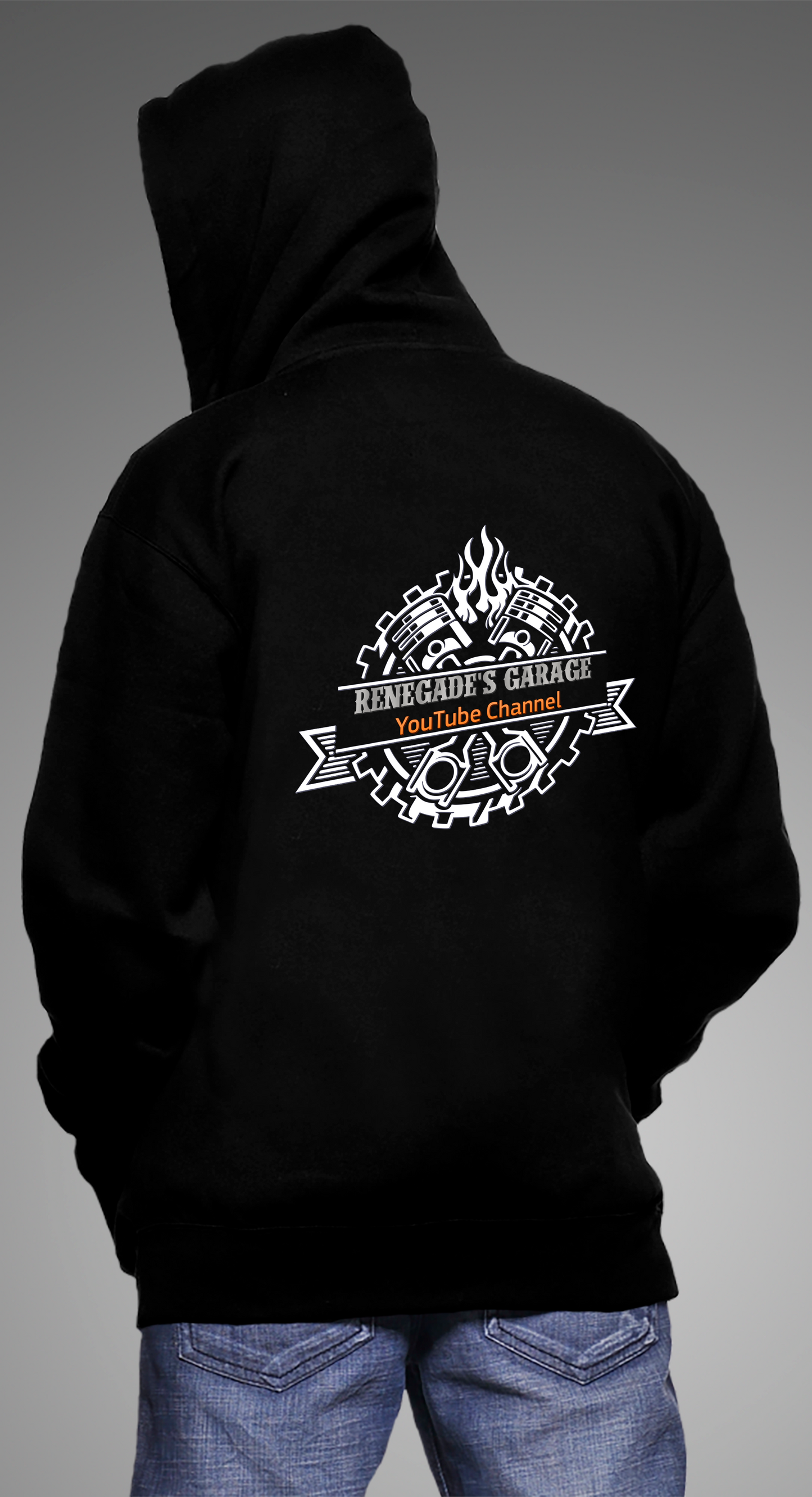 Renegade's Garage Full-Zip Hooded Sweatshirt